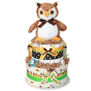 HOOT! Owl Diaper Cake