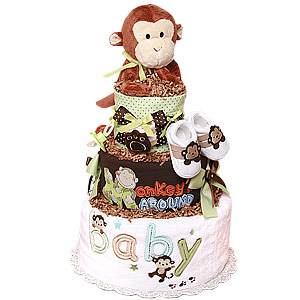 Baby Monkey Diaper Cake
