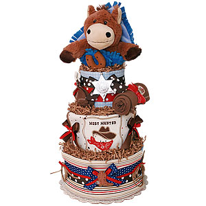 Funny Cowboy Diaper Cake