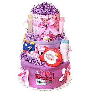 My MOM Rocks Diaper Cake
