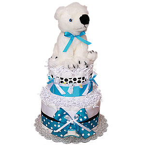 Little Polar Bear Diaper Cake