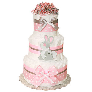 Bunny Decoration Diaper Cake