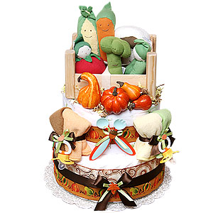 Pumpkin Harvest Diaper Cake