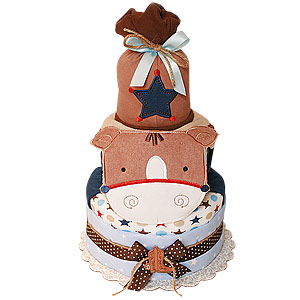 James Cowboy Diaper Cake