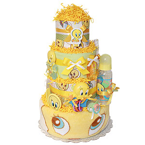 Tweety Bird Looney Tunes Diaper Cake