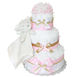 Angel Bear Diaper Cake