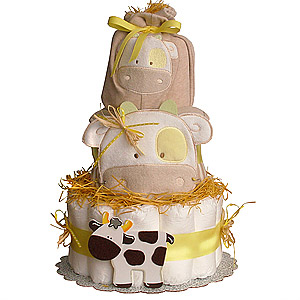 Funny Cow Diaper Cake
