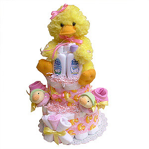 Yellow Duck Diaper Cake