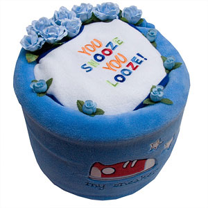 You Snooze You Loose Diaper Cake